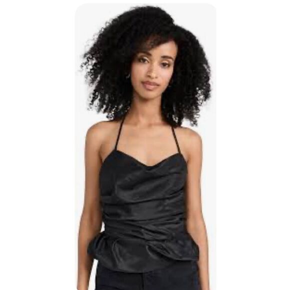 SIMKHAI Hailee Halter Top in Black NWT Size 14 - Picture 1 of 10